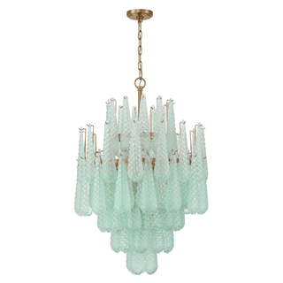 Aurora Lustre Goutte Texturé Verre Élégant