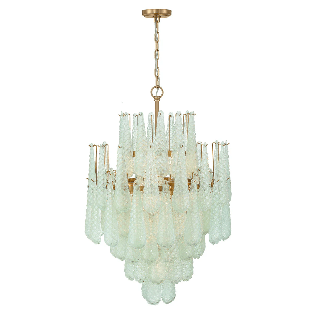 Sorise Lustre Goutte Texturé Verre Élégant