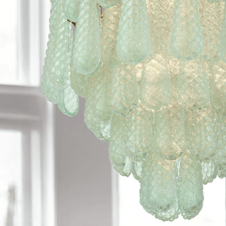 Aurora Lustre Goutte Texturé Verre Élégant