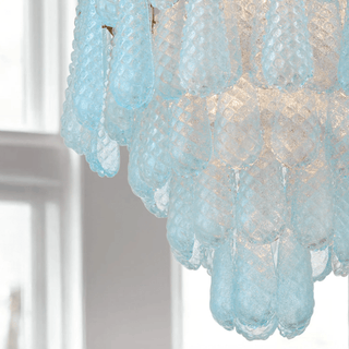 Aurora Lustre Goutte Texturé Verre Élégant