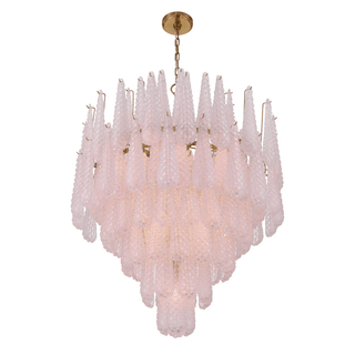 Aurora Lustre Goutte Texturé Verre Élégant