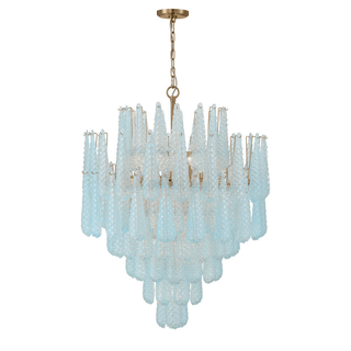 Aurora Lustre Goutte Texturé Verre Élégant