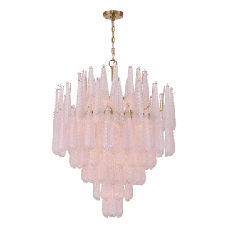 Aurora Lustre Goutte Texturé Verre Élégant