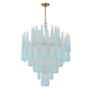 Aurora Lustre Goutte Texturé Verre Élégant