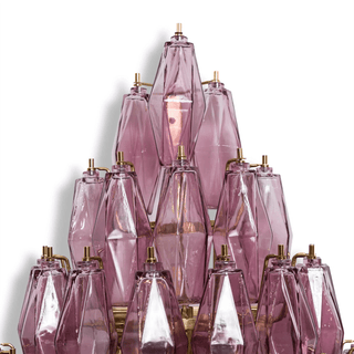 Aurora Luminaire Mural Ambre Diamant Polyèdre Vintage