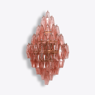 Aurora Luminaire Mural Ambre Diamant Polyèdre Vintage