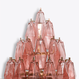Aurora Luminaire Mural Ambre Diamant Polyèdre Vintage