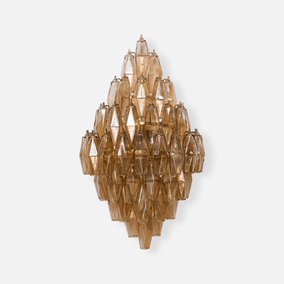Darenelia Luminaire Mural Ambre Diamant Polyèdre Vintage