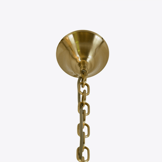 Aurora Lustre Tambour Ambre Verre