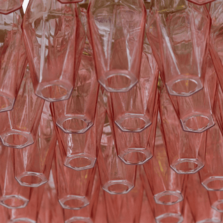 Aurora Lustre Tambour Ambre Verre