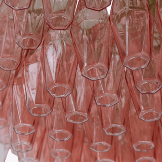 Aurora Lustre Tambour Ambre Verre