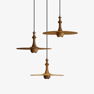 Spindle Suspension en Bois Tournante