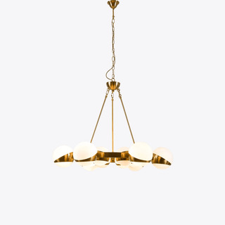 Lumina Lustre Moderne en Laiton Sphere