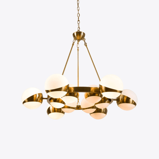 Lumina Lustre Moderne en Laiton Sphere
