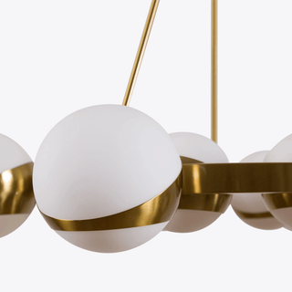Lumina Lustre Moderne en Laiton Sphere