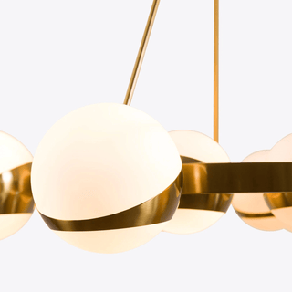 Lumina Lustre Moderne en Laiton Sphere