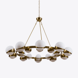 Lumina Lustre Moderne en Laiton Sphere