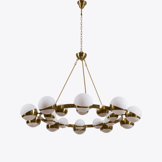 Lumina Lustre Moderne en Laiton Sphere