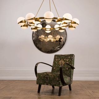 Lumina Lustre Moderne en Laiton Sphere