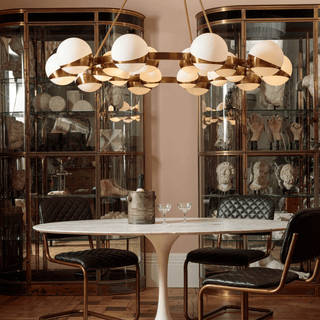 Lumina Lustre Moderne en Laiton Sphere