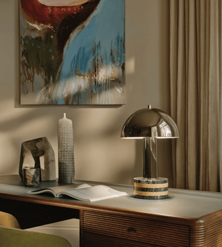 Strata Lampe de Table en Marbre Minimaliste