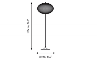 Ilsolyre Lampadaire en Maille Industrielle