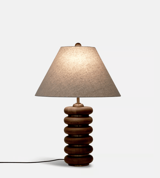 Norah Minimalist Wood Table Lamp-Neutral Decor