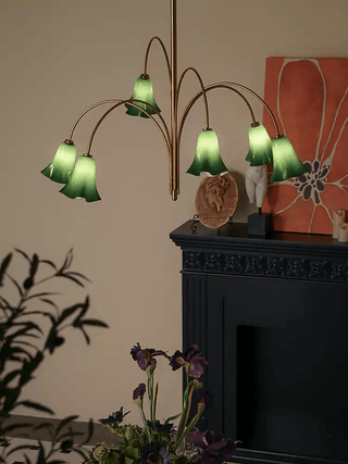 EmeraldBell Lustre Pendante en Verre