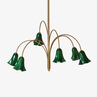 EmeraldBell Lustre Pendante en Verre