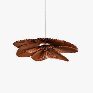 Lustra Suspension Lampe Feuille de Lotus en Papier Pliée Florale-Luire