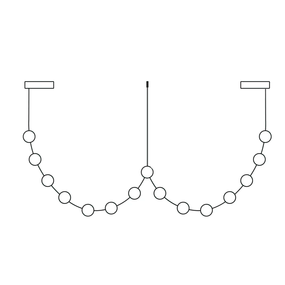 Flexura Suspension Métal Moderne Sur Rail