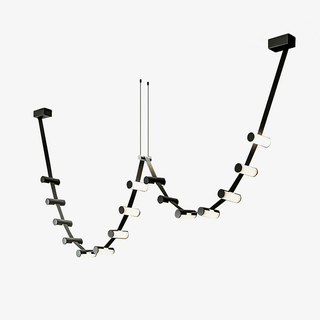 Flexura Suspension Métal Moderne Sur Rail
