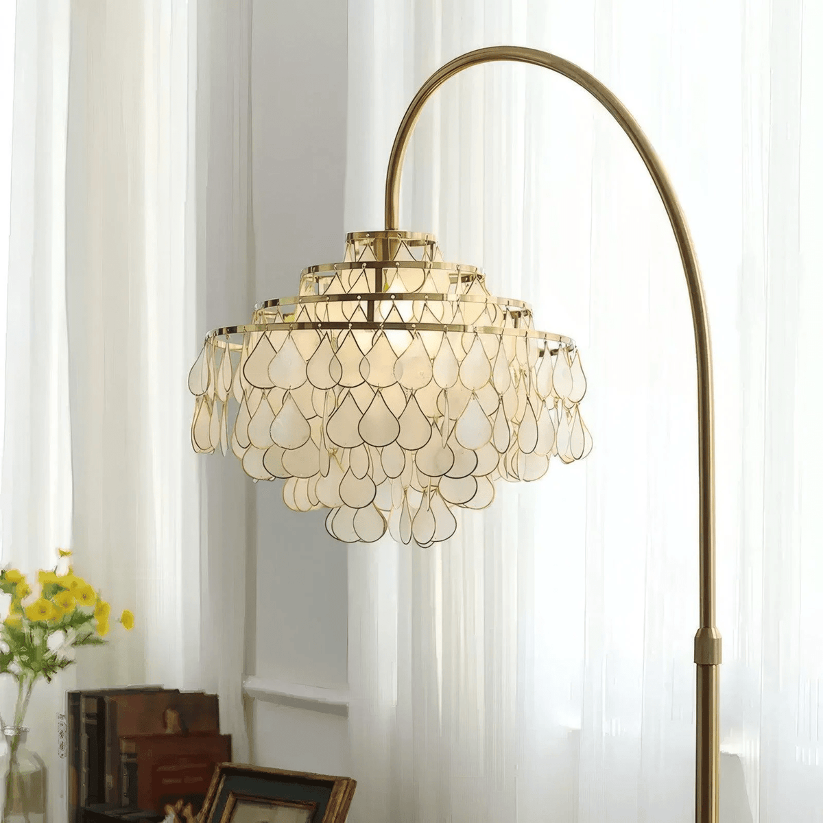 Emily Luxury Floor Lamp-Neutral Decor