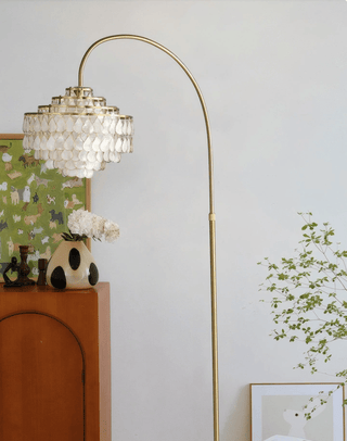 Emily Luxury Floor Lamp-Neutral Decor