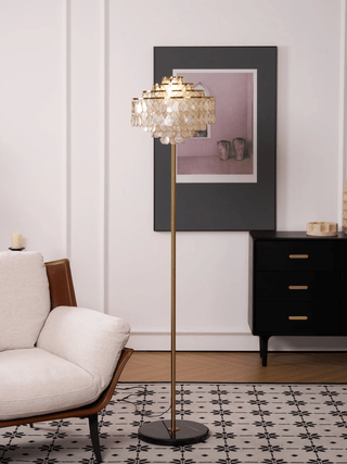 Emily Luxury Floor Lamp-Neutral Decor