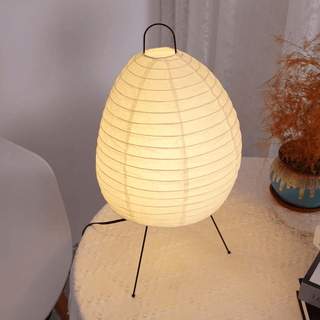 Elaris Lampe de Table Moderne en Papier de Riz