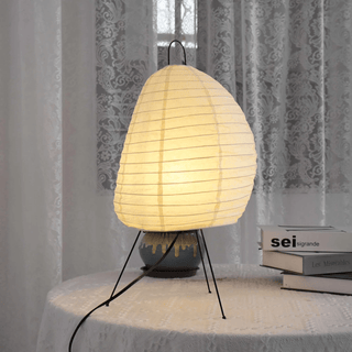 Elaris Lampe de Table Moderne en Papier de Riz