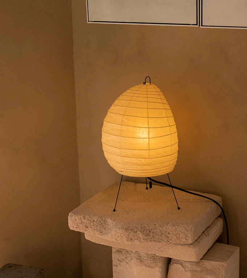 Elaris Lampe de Table Moderne en Papier de Riz