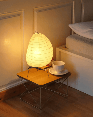 Elaris Lampe de Table Moderne en Papier de Riz
