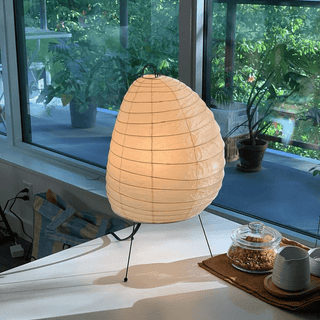 Elaris Lampe de Table Moderne en Papier de Riz