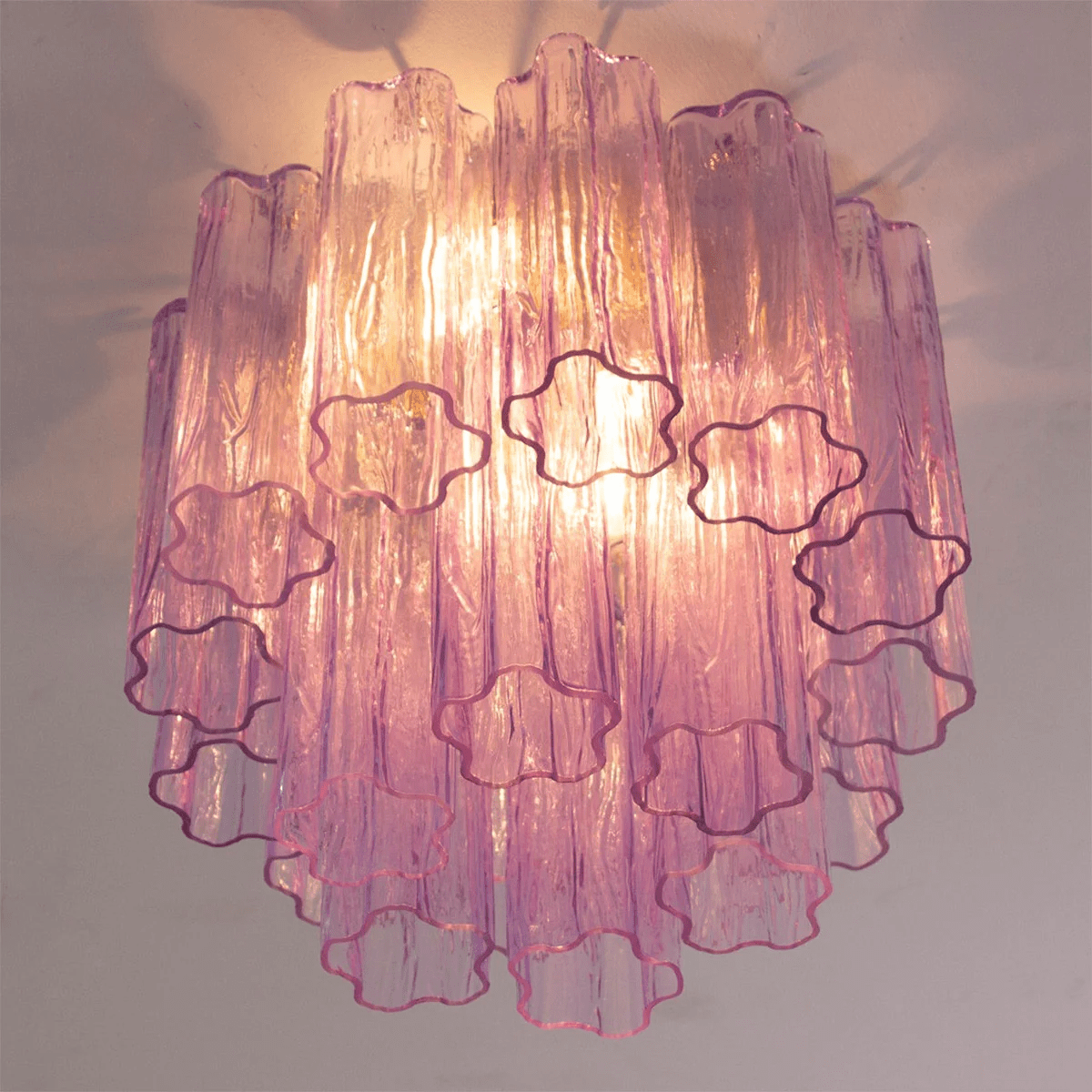Gavella Plafonnier Style Cascade Rose