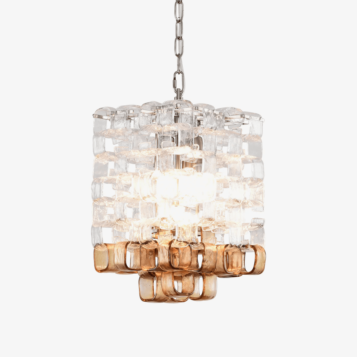 Valuna Lustre en Verre de Murano Géométrique
