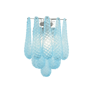Aurora Applique Murale Rose Larme Verre Florale Artistique