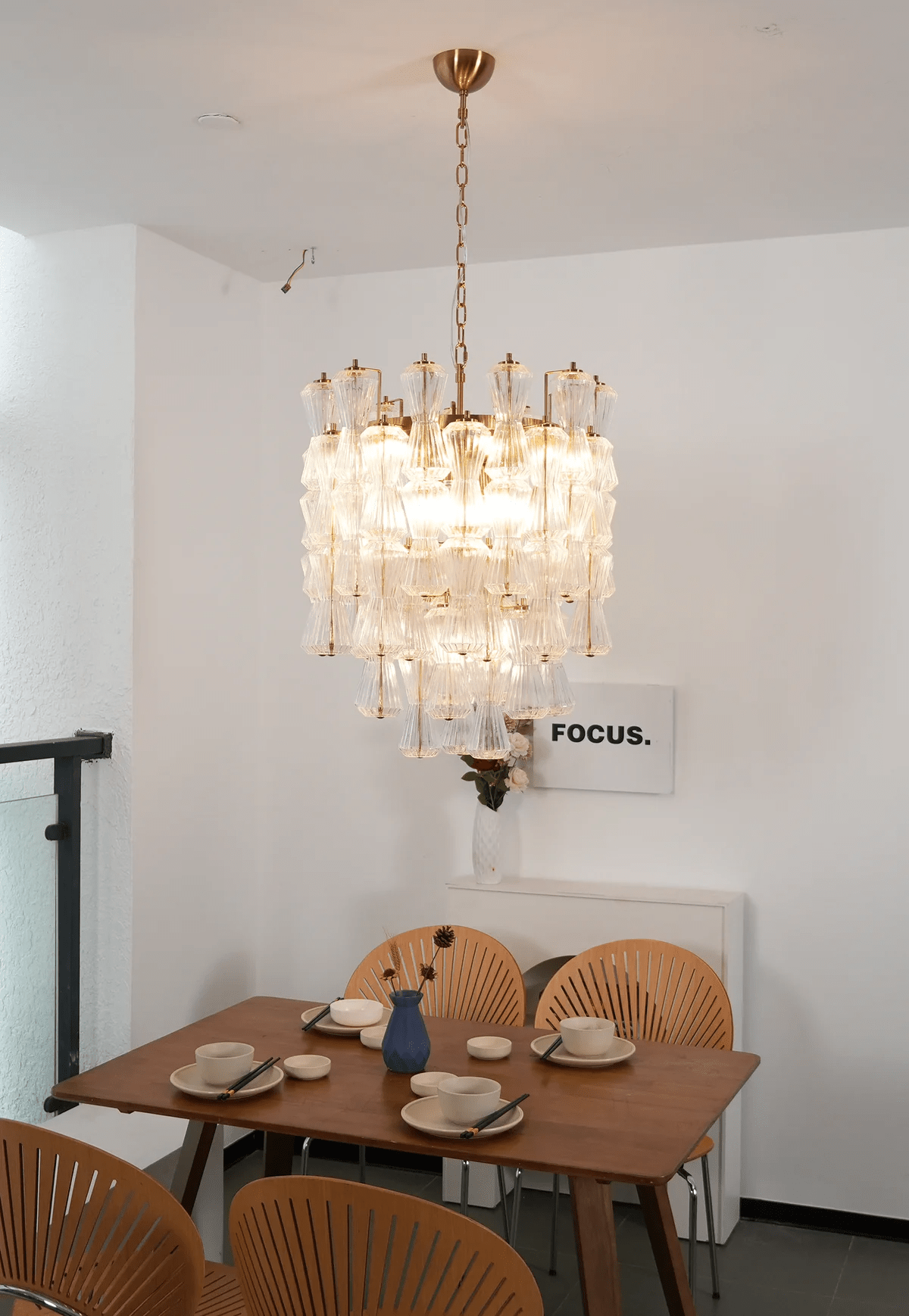 Emilella Lustre Murano Verre Florale Cascade