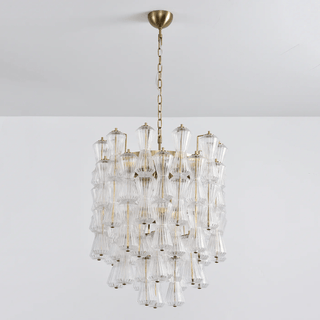 Aurora Lustre Murano Verre Florale Cascade