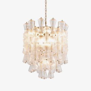 Aurora Lustre Murano Verre Florale Cascade