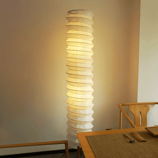 Clara Minimalist Rice Paper Floor Lamp-Neutral Decor