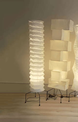 Clara Minimalist Rice Paper Floor Lamp-Neutral Decor