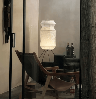 Hazel Modern Rice Paper Floor Lamp-Neutral Decor