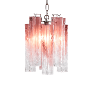 Aurora Lustre Rose Dégradé Murano Verre